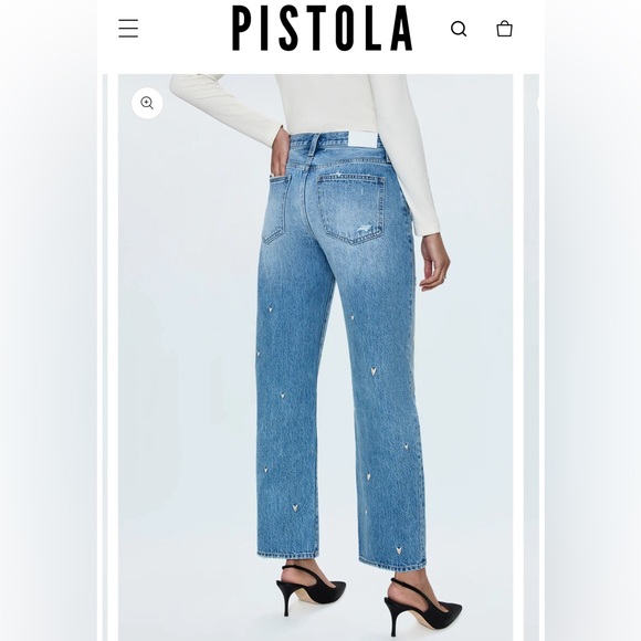 Pistola Lexi Confetti Vintage Hearts Embroidered NWT 25 $198 - Picture 4 of 9